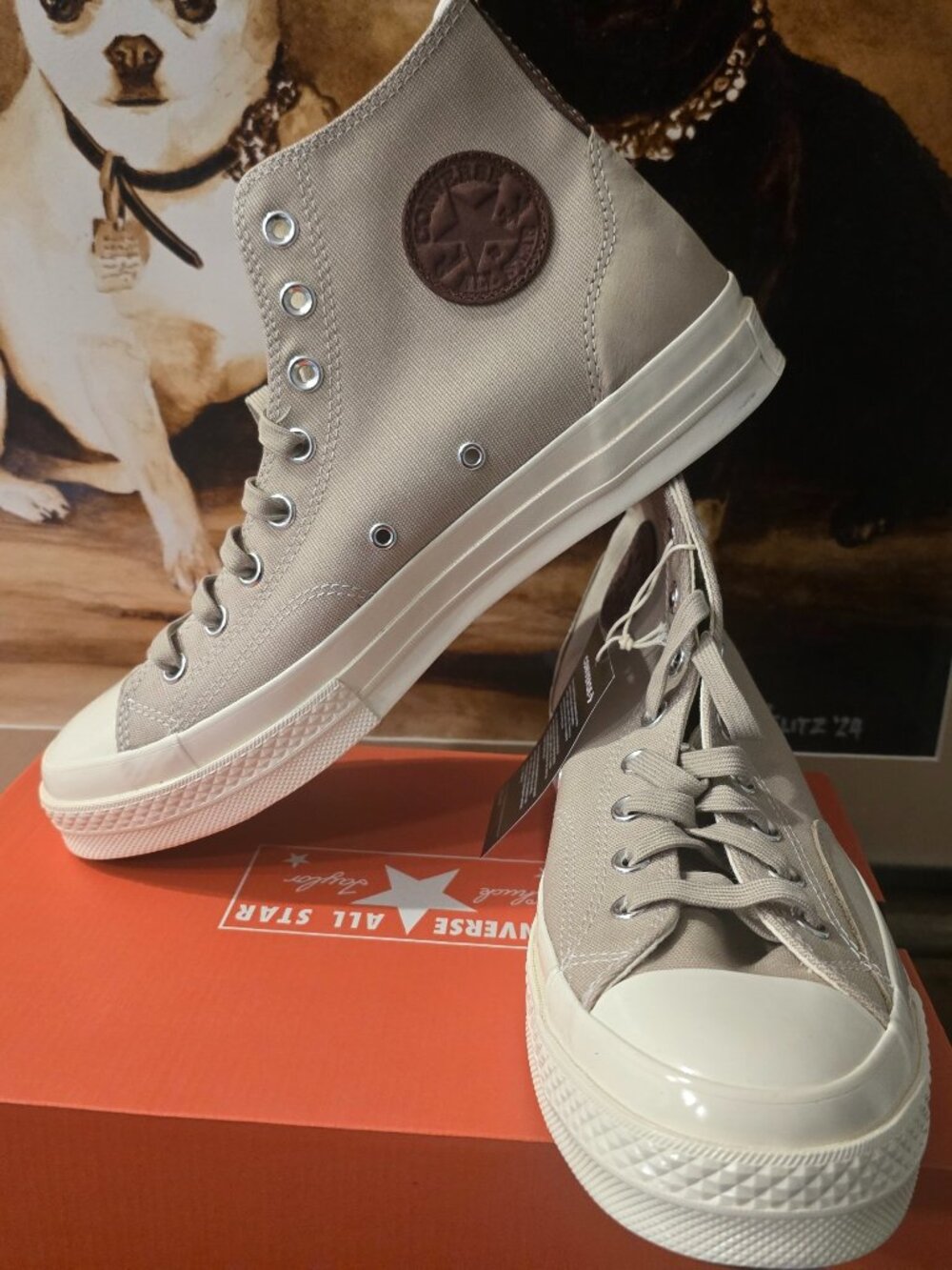 Converse Chuck 70 TAN Canvas Suede High Top Sneakers A15991C Mens Size 10 NEW